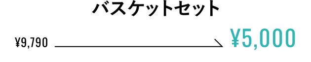 バスケットセット ¥5,000