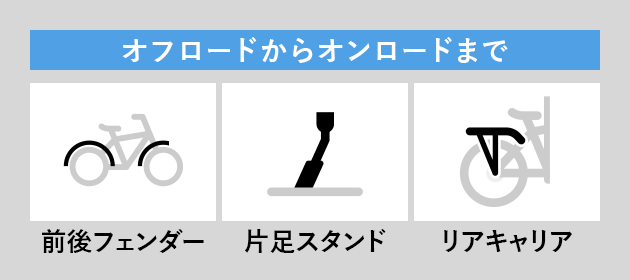 オフロードからオンロードまで