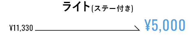 ライト（ステー付き）